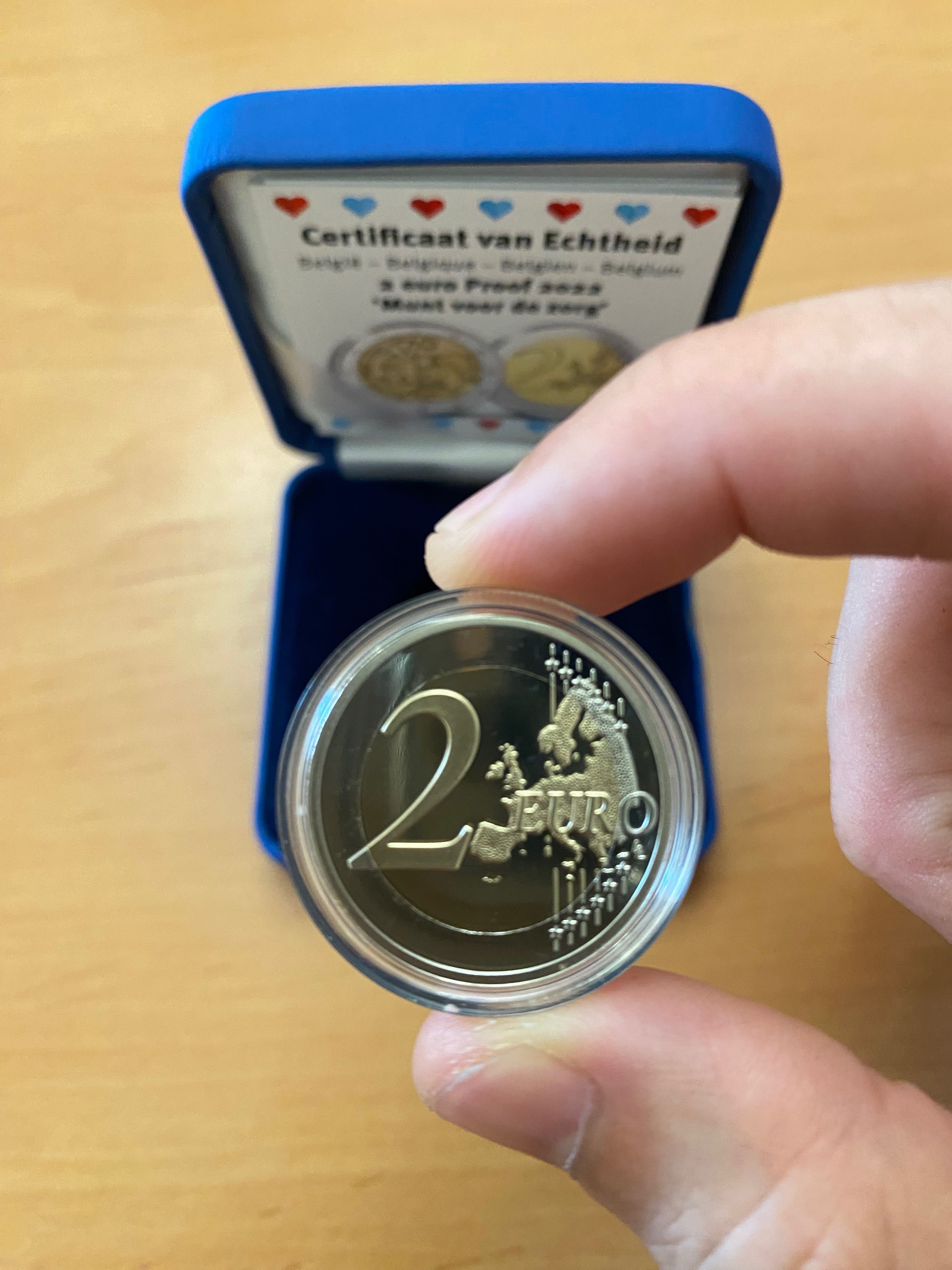 Moeda 2€ Bélgica 2022 - Proof