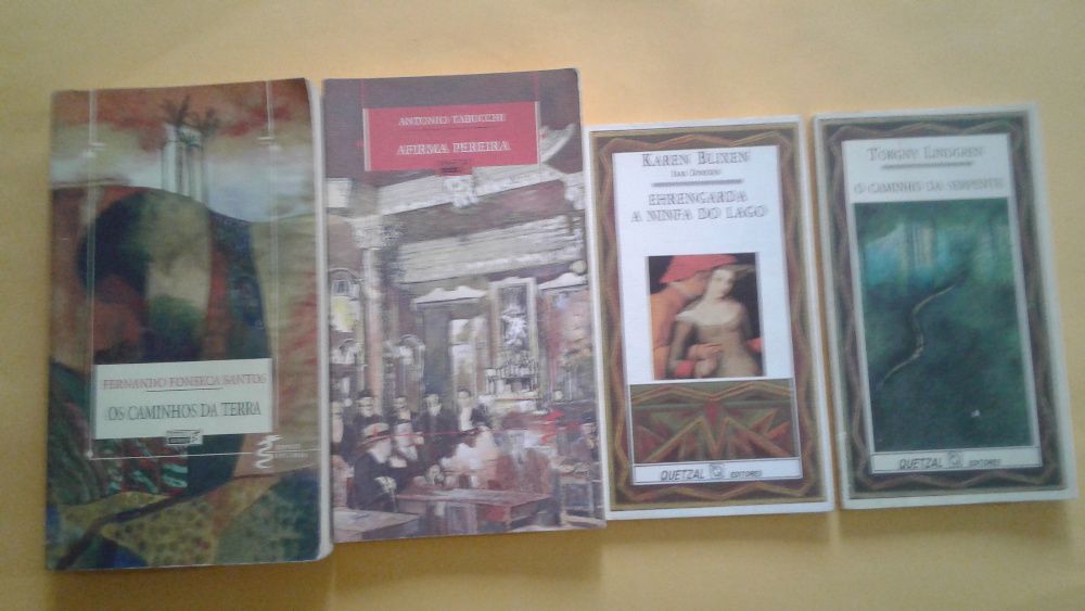 Conjunto de livros da editora Quetzal
