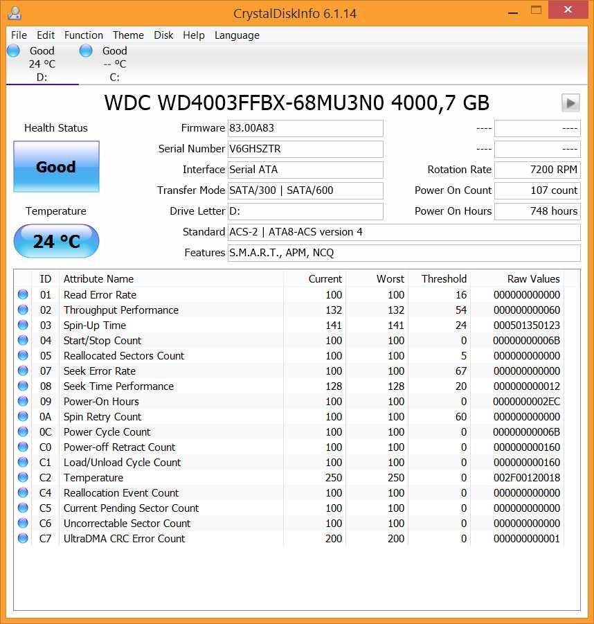 Жорсткий диск WD Red Pro WD4003FFBX 4TB NAS (7200 RPM) (CMR)