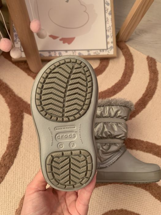 Сапожки Крокс на дівчинку 7 розмір