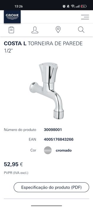 Duas Torneiras Grohe Novas