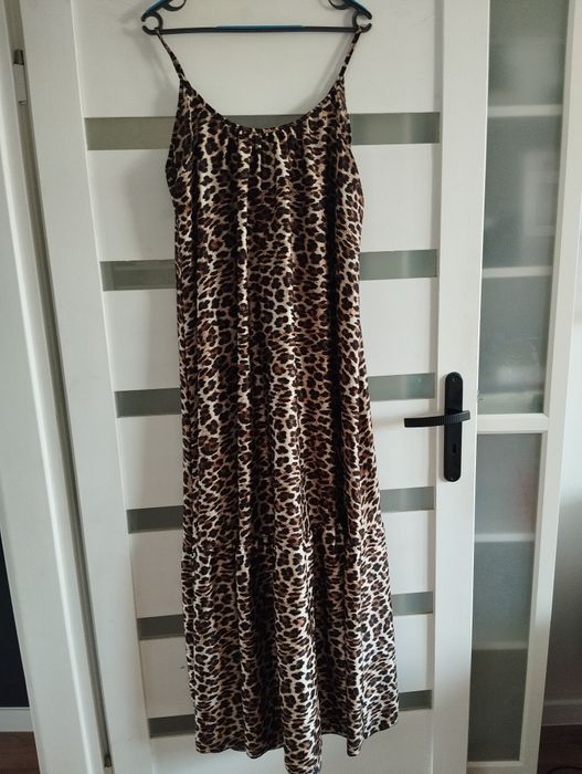 Sukienka oversize panterka