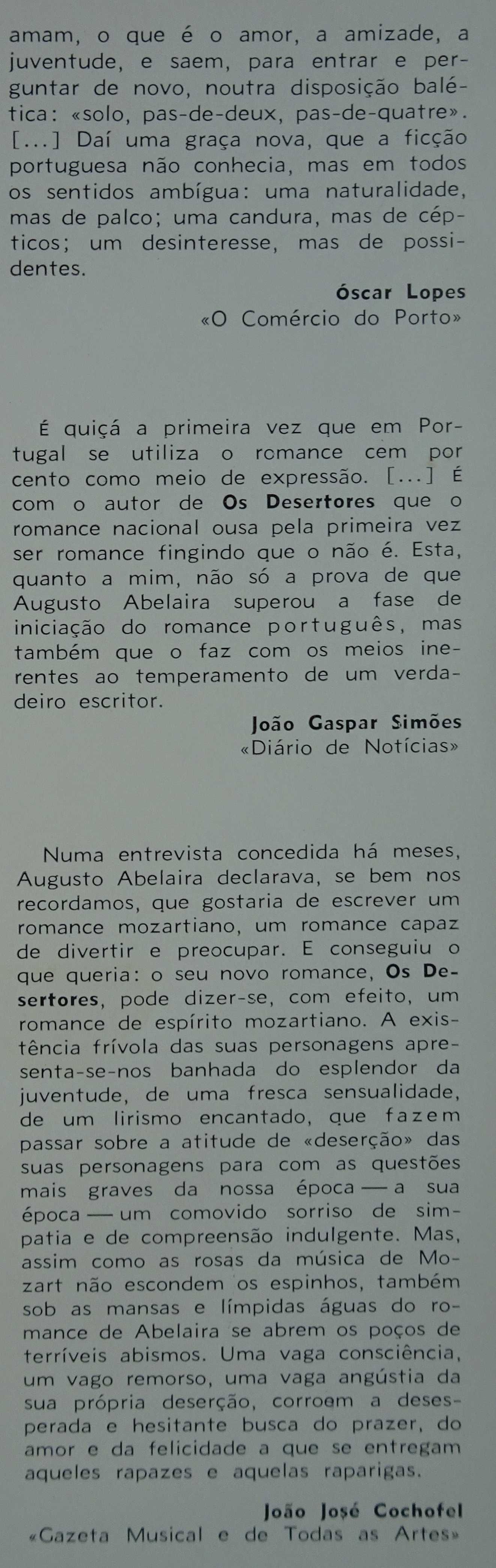 Os Desertores de Augusto Abelaira