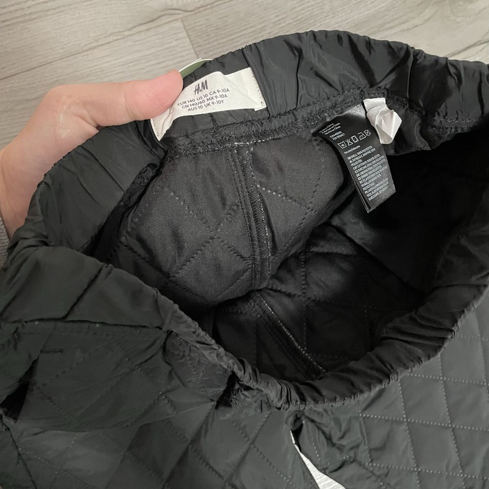 Детские стеганые штаны h&m 9-10 лет