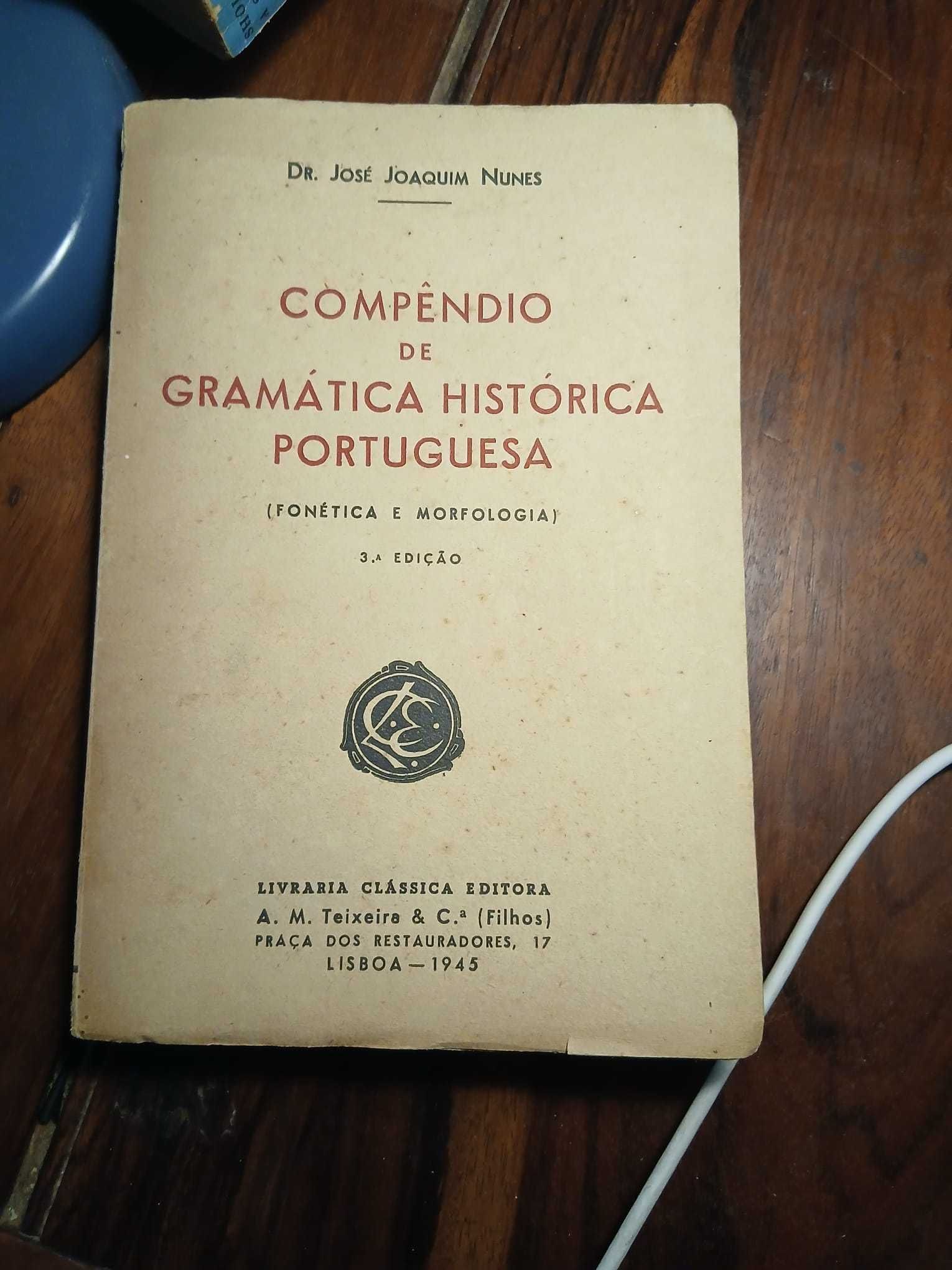 Dr. José Joaquim Nunes, Compêndio de Gramática Histórica Portuguesa
