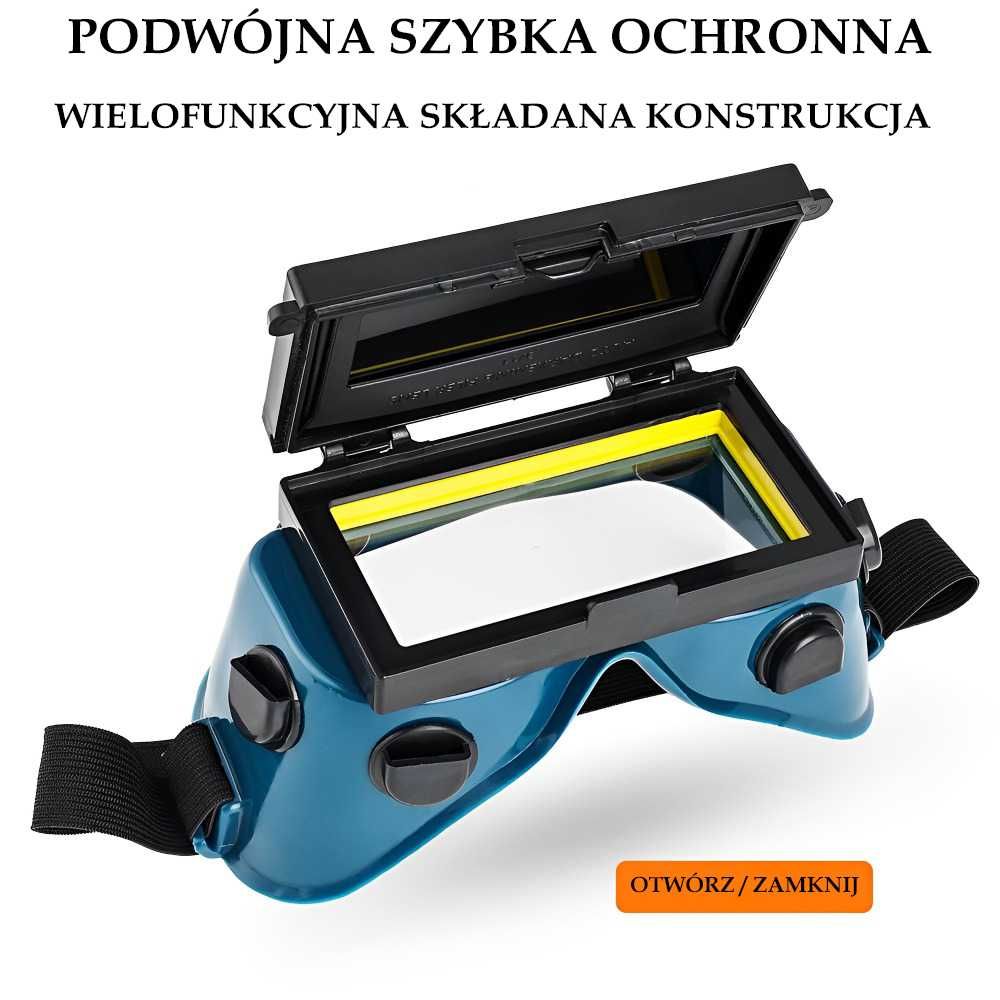 WIELOFUNKCYJNE Okulary Ochronne Do Spawania AUTOMATYCZNIE Ściemniające