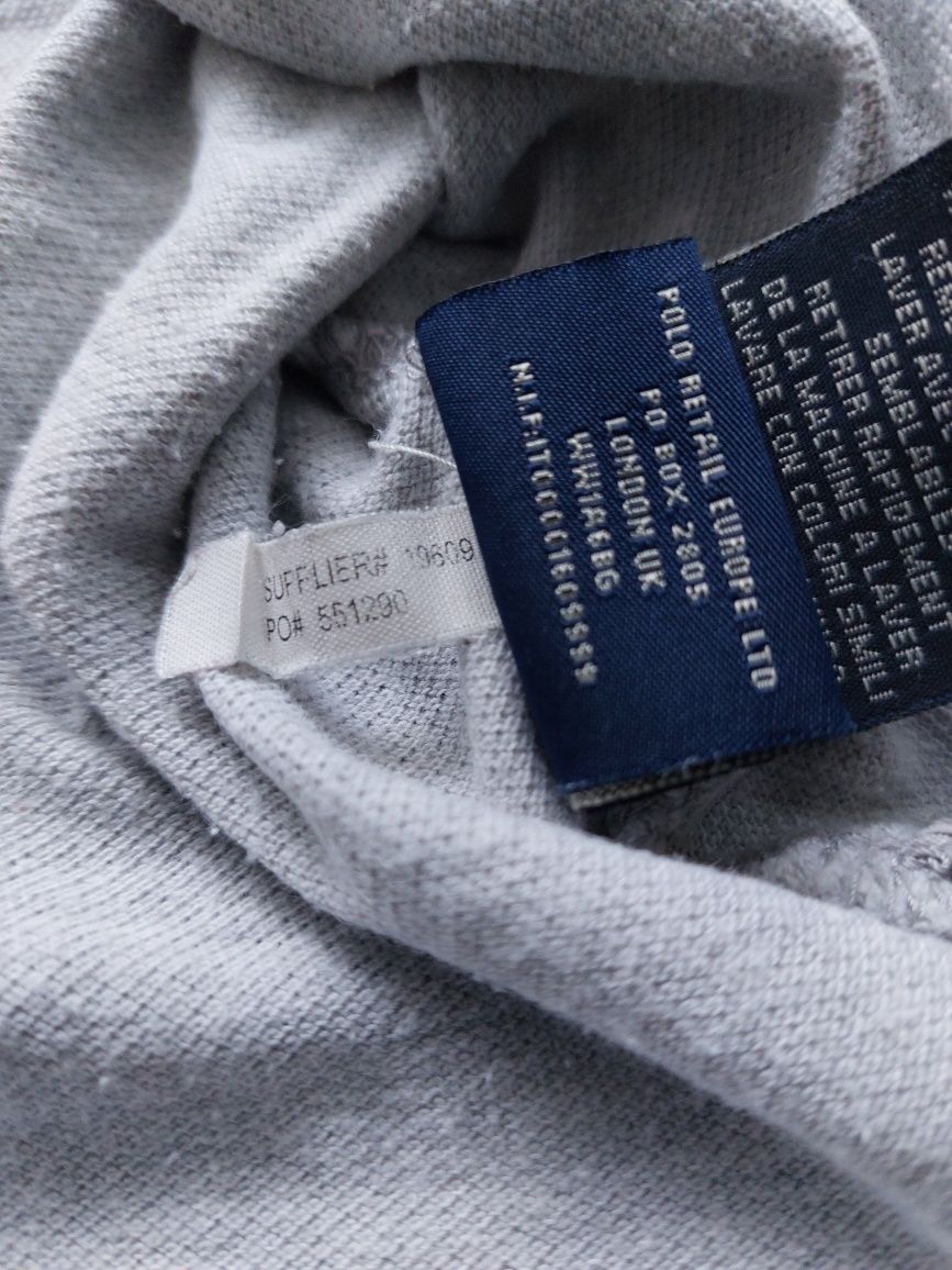 Koszulka polo Ralph Lauren rozm. M vintage classic szara grey daily