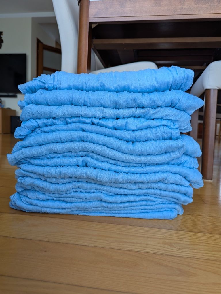 Bieżniki baby blue jasnoniebieskie na stoły wesele