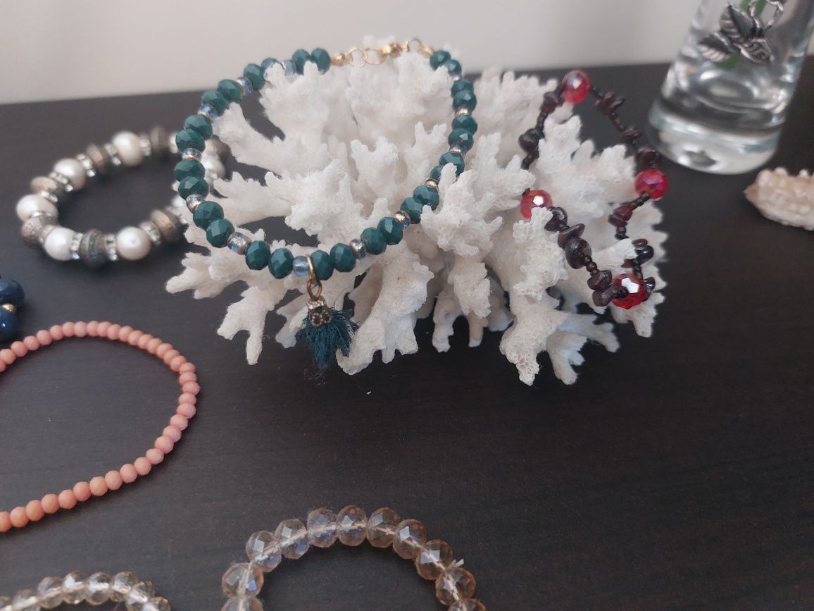 Pulseiras pedra sintetica