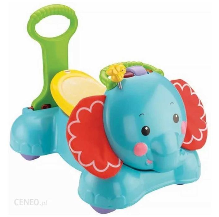 Fisher-Price Słonik-Chodzik Jeździk Skoczek 3W1