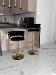 Luksusowy Hoker Czarny – Nowoczesny Design Glamour