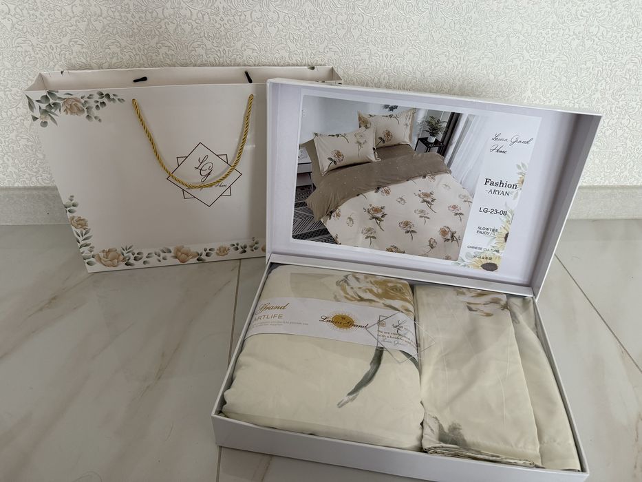 Постіль сатин , розмір євро