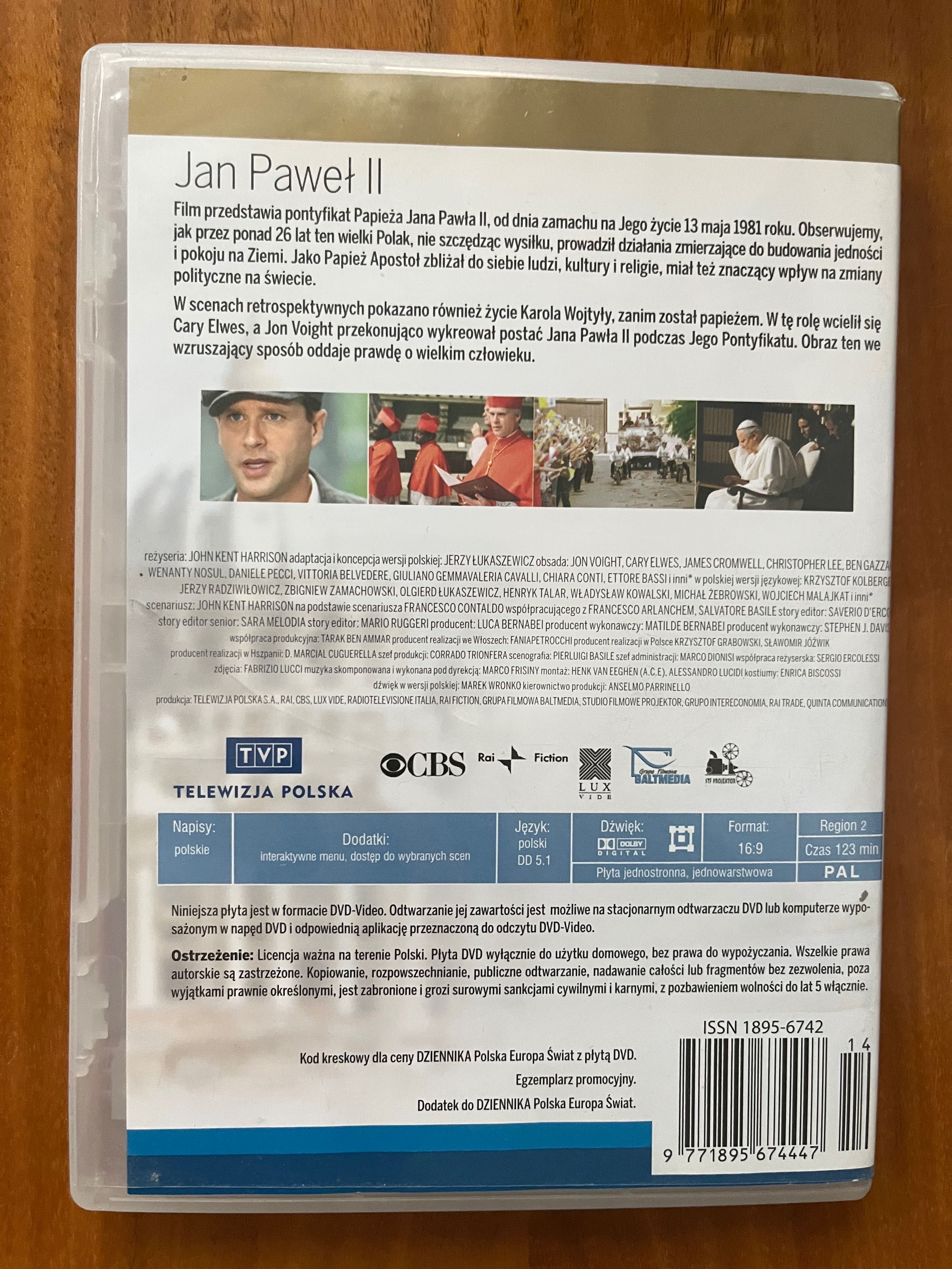 Jan Paweł II film płyta DVD w roli JP II John Voight