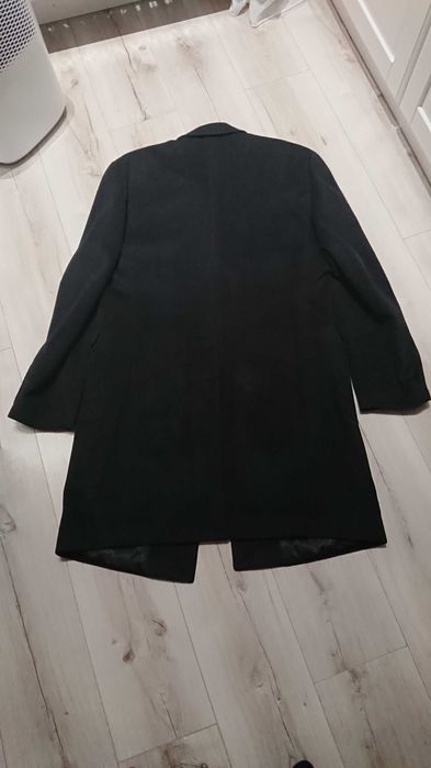 Płaszcz męski flauszowy czarny rozmiar 52