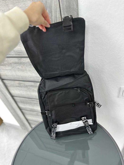 Шкільний РЮКЗАК з великими карманами! Якісний ПОРТФЕЛЬ + СУМКА.