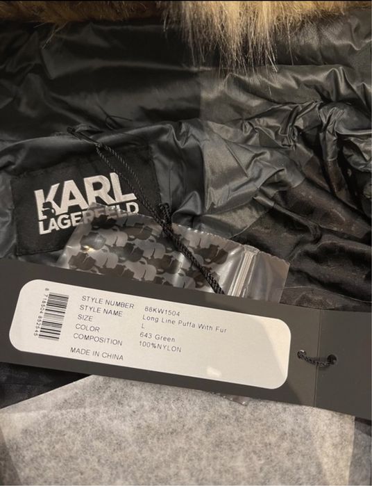Płaszcz puchowy Karl Lagerfeld L puchówka
