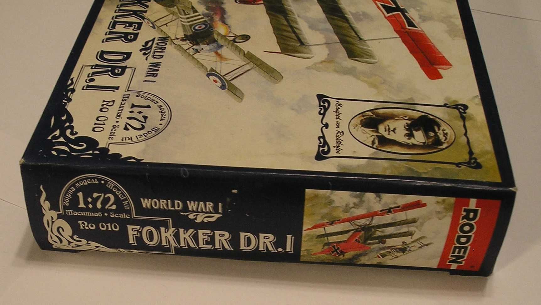 model samolot FOKKER DR.I - skala 1:72 - RODEN