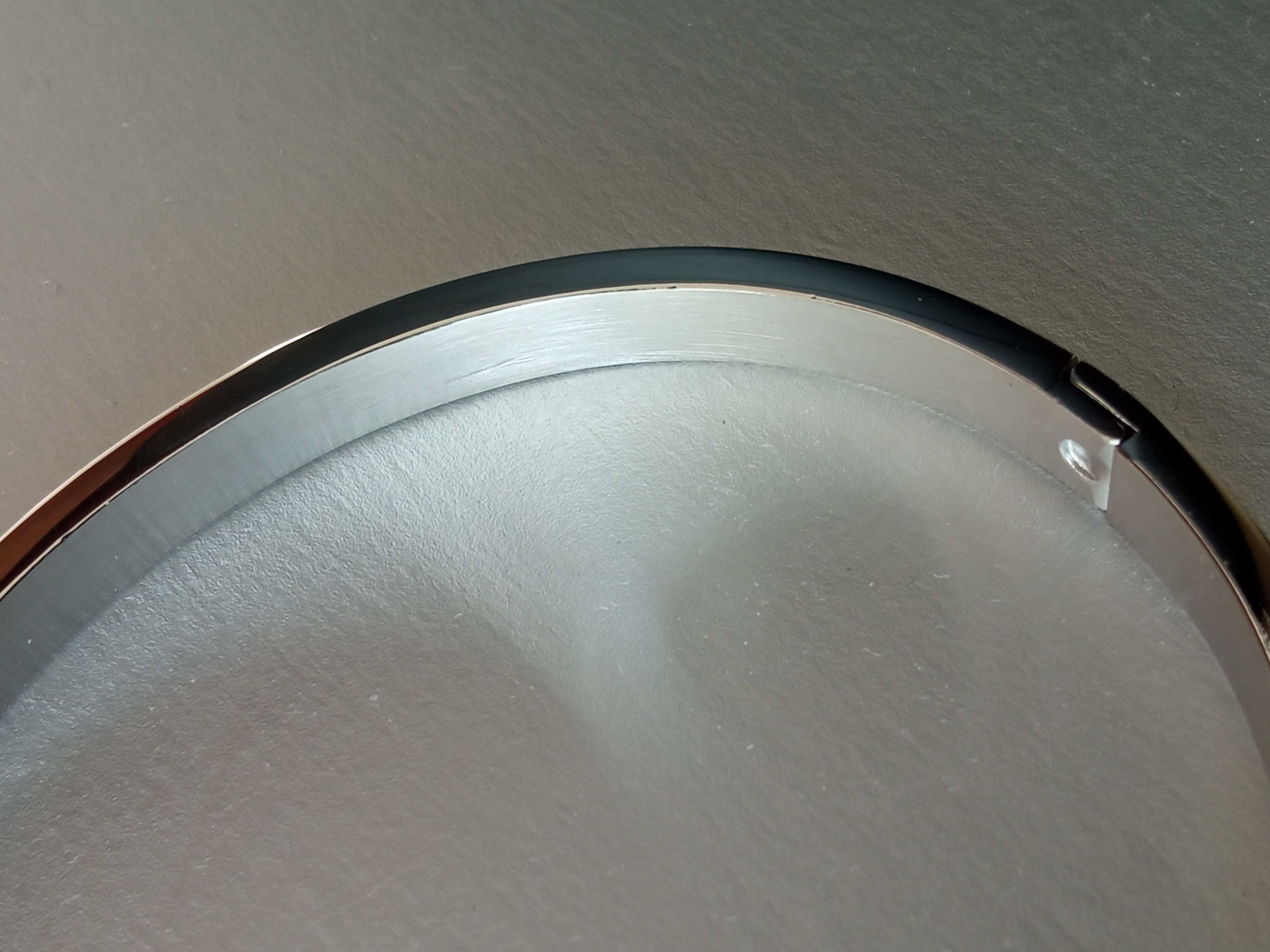Stalowa bransoletka otwierana szlachetna srebrna czarna z cyrkonią