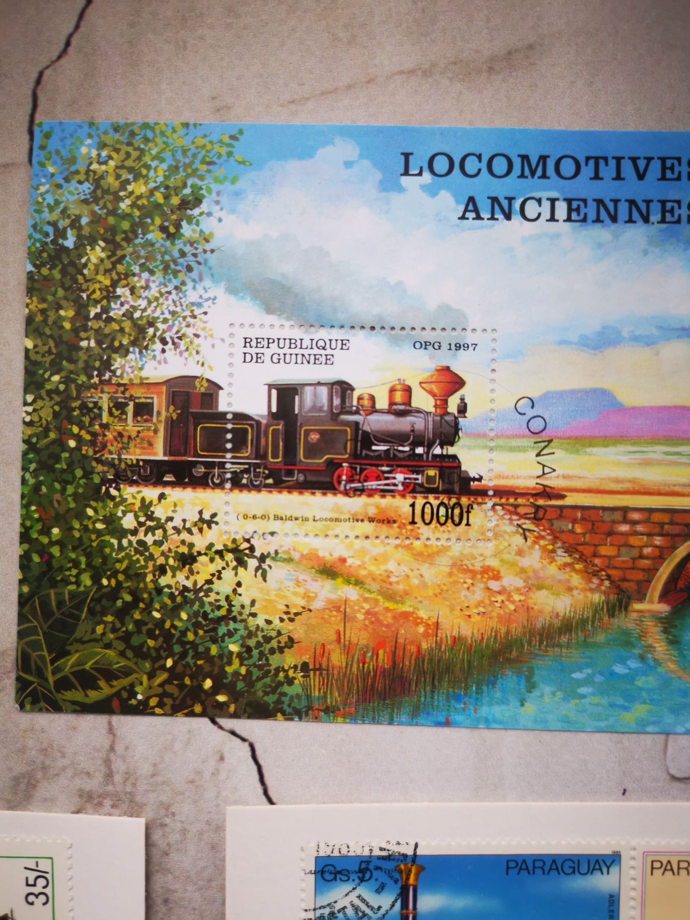Znaczki pocztowe z motywem pociągi