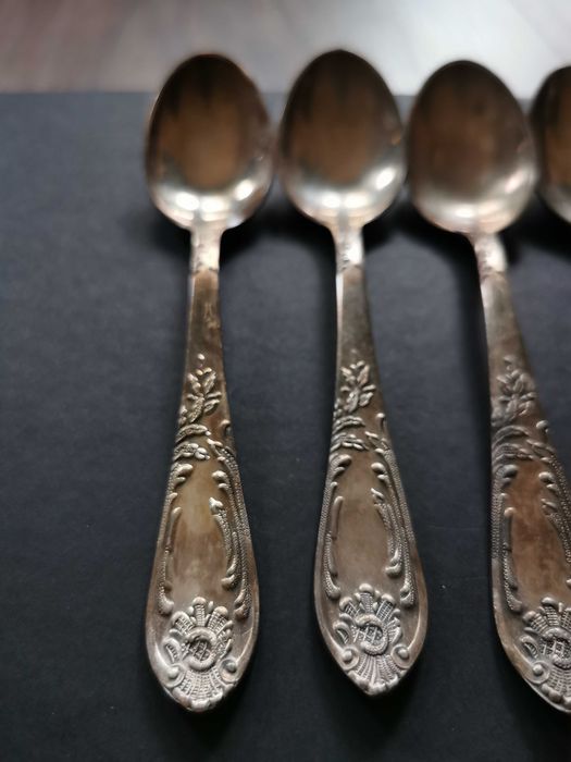 Posrebrzane łyżeczki rosyjskie