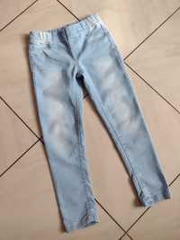 Jeansy spodnie legginsy 122