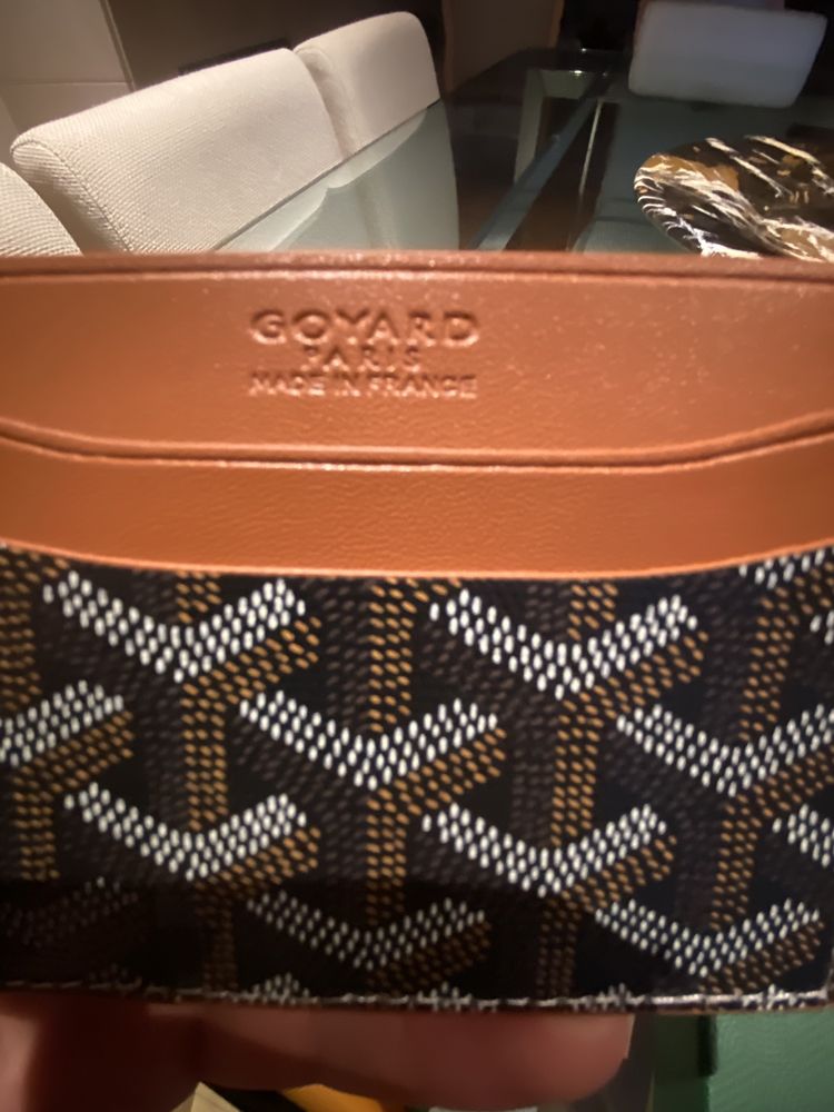 Porta Cartoes Goyard Castanho