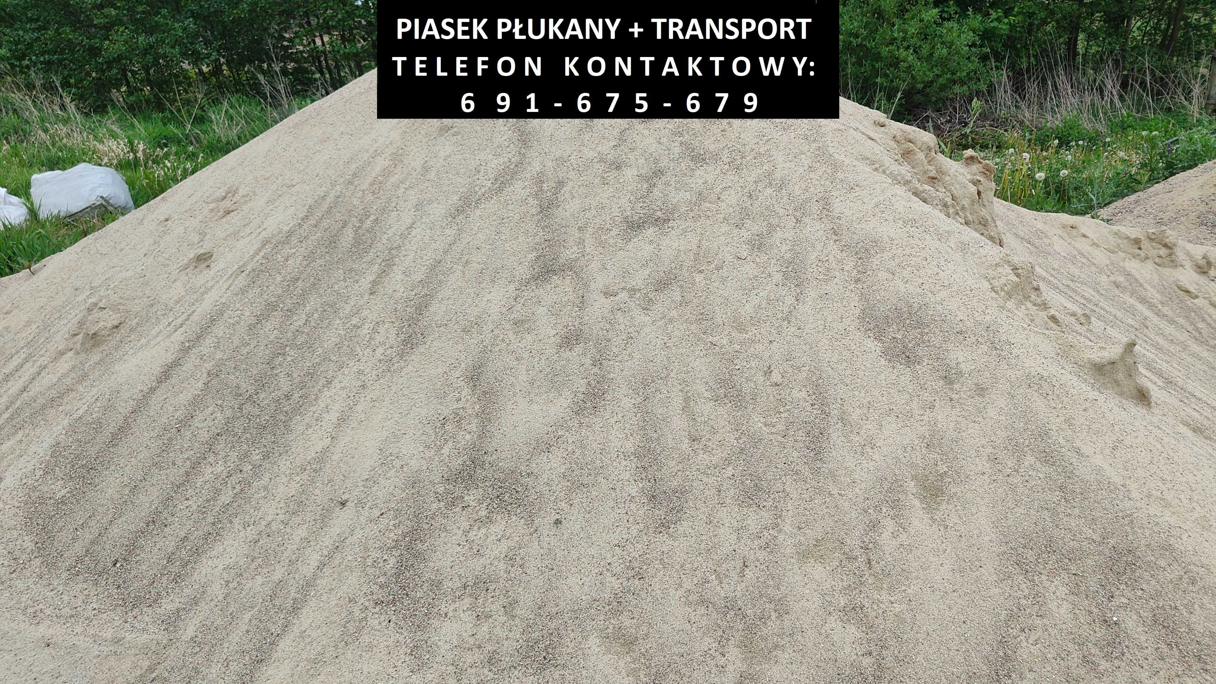 Płukany piasek budowlany/ zagęszczanie/ pod kostkę - 0,1 - TRANSPORT