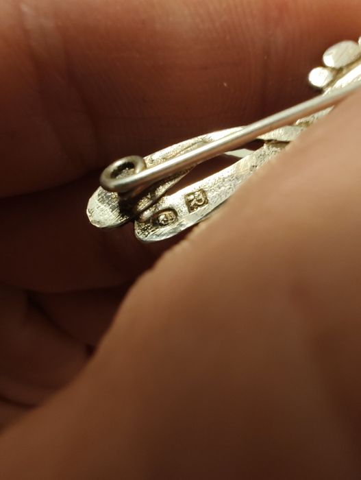 Warmet Resovia srebna  broszka srebro próba 800