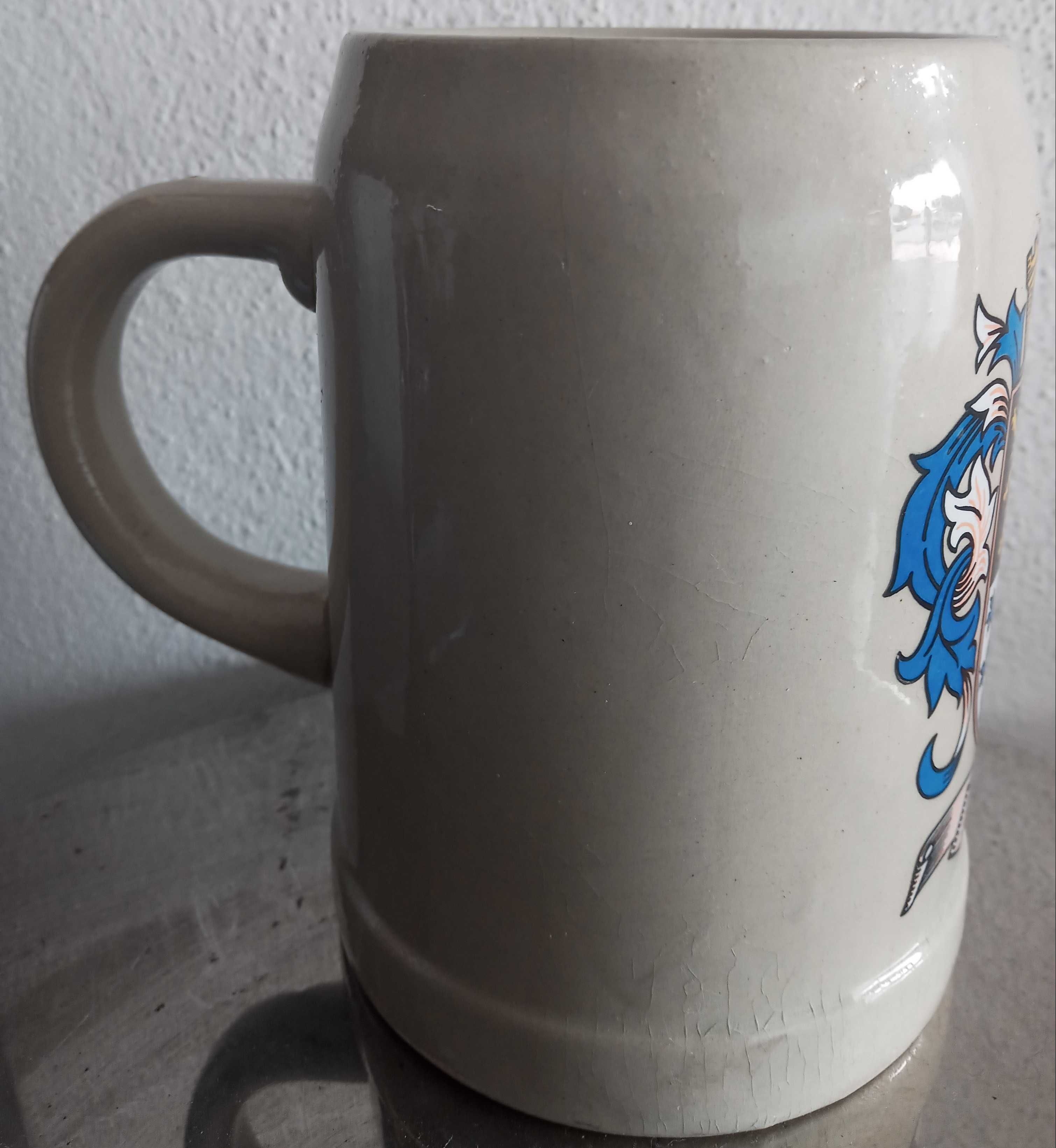 Caneca Barro Antiga 0,5lts Bayern Alemanha