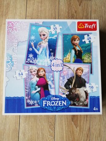 Puzzle Frozen 4 in 1.