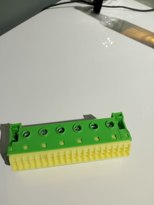 QuickConnect Blok samozacisków ochronny, zielony, 6x16+20x4mm2, szer.