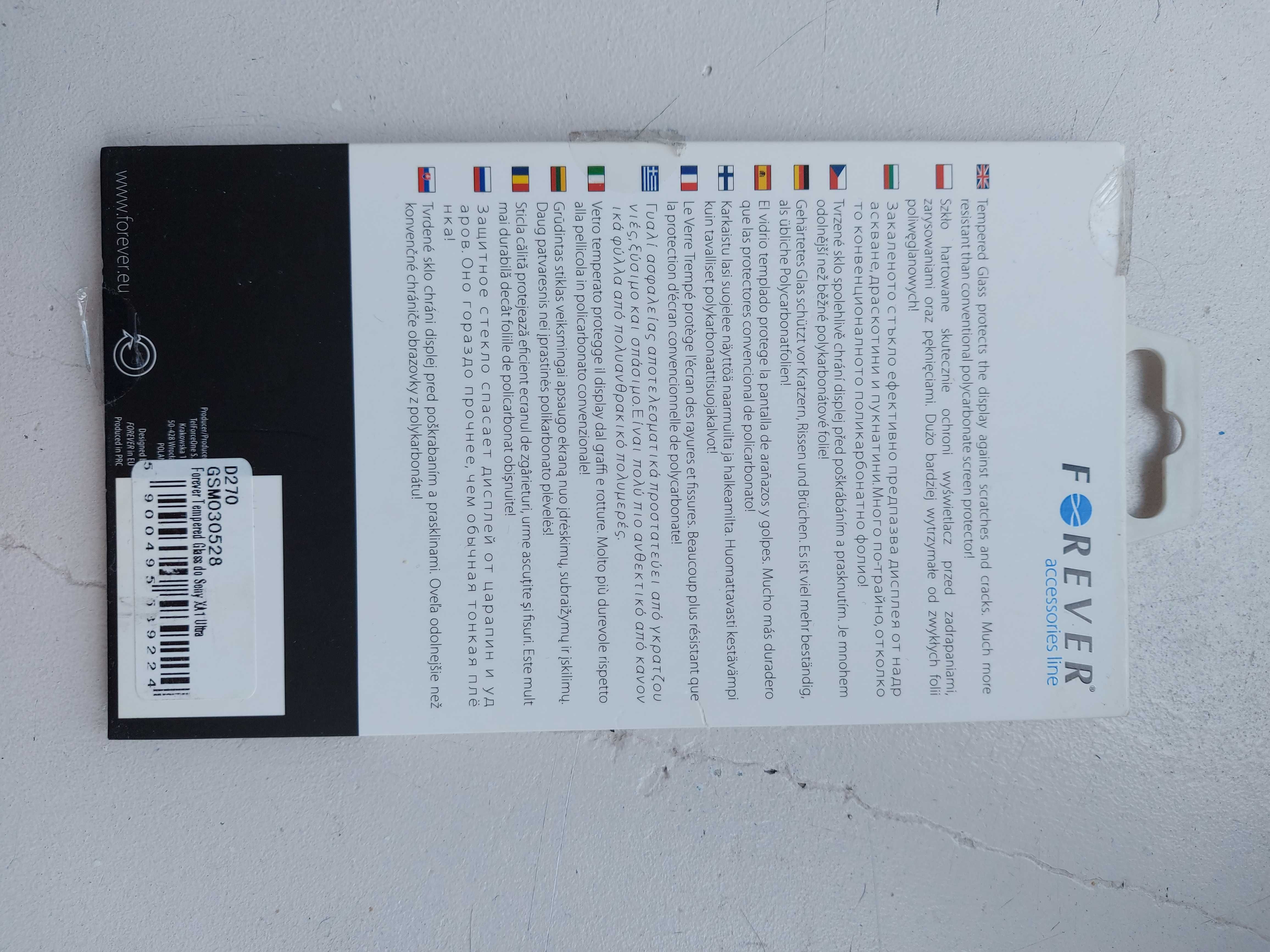 Nowa folia/szkło ochronne na ekran Forever – Sony Xperia XA1 Ultra
