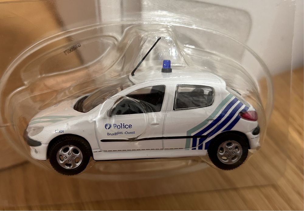 Model Peugeot 206 1:43 Norev nowy! Malowanie policja Bruksela