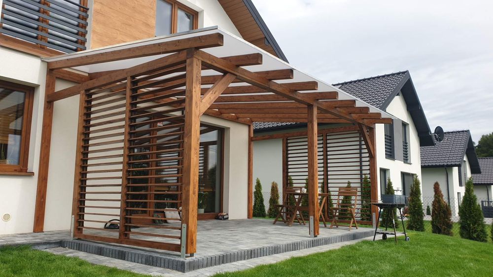 Pergole zadaszenia tarasów tarasy pergola ruchome zaluzje