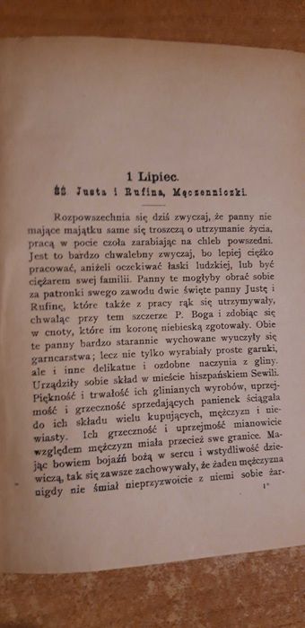 KALENDARZ WIECZYSTY cz. Żywoty Świętych,3 -X. Ćwikliński - P-ń1902