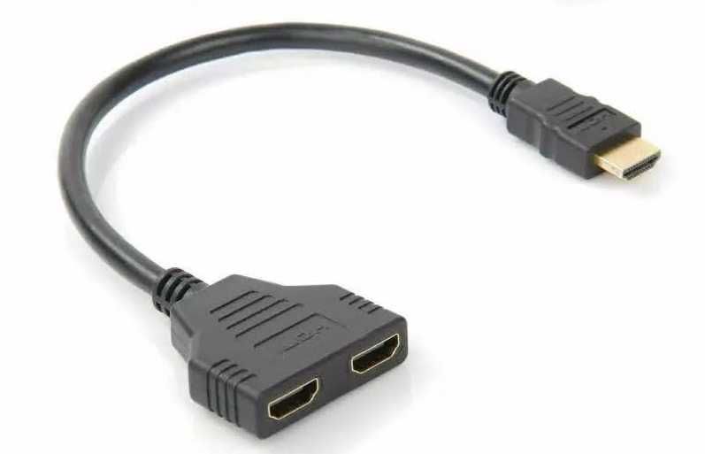 Rozdzielacz Spliter HDMI na 2xHDMI 23 cm 2xTV PS3 PS4 KAMERA