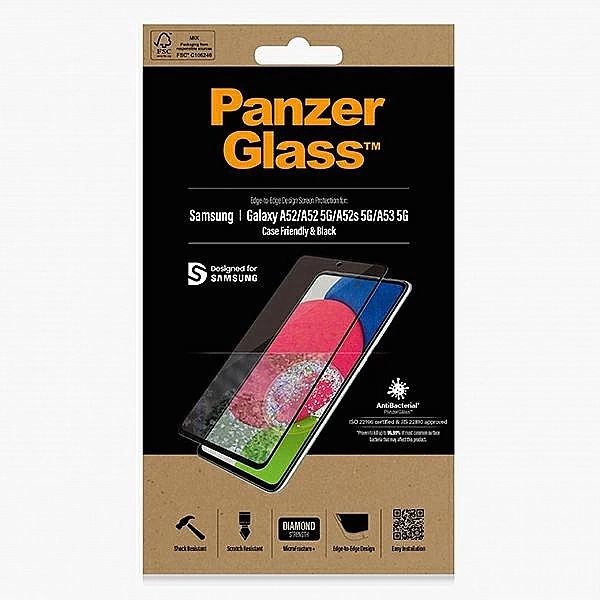 Szkło PanzerGlass E2E Microfracture antybakteryjne na Samsung Galaxy A