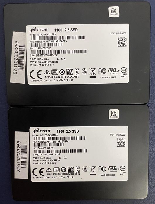 SSD Micron 1100 512gb 2.5
