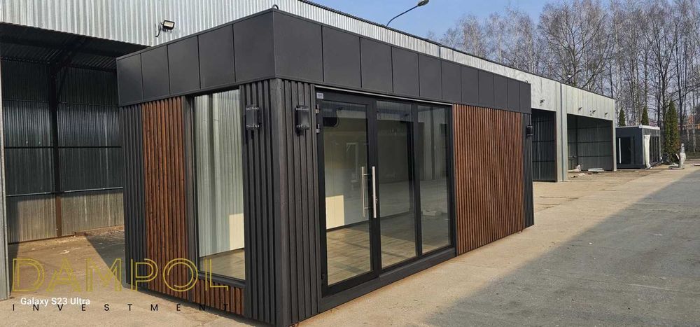 GOTOWY Pawilon TRANSPORT GRATIS Kiosk Biuro Sklep Komis kontener 6x3 m