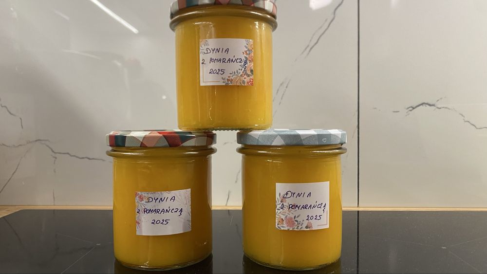 Domowy Eko Dżem - dynia z pomarańczą słoik 350 ml