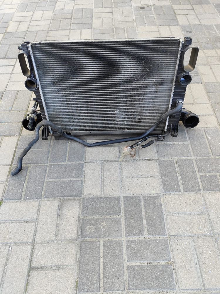 Chłodnica woda-klima-intercooler, strefy zgniotu mercedes W211