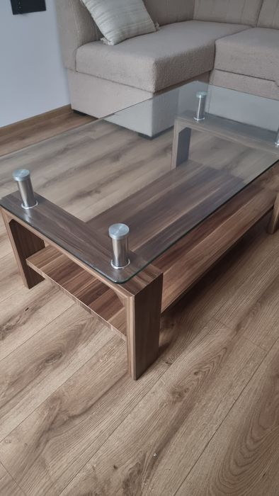 Stolik kawowy ciemny brąz