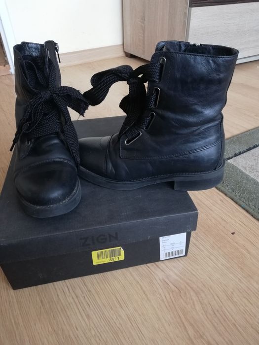 Kozaki, sztyblety Zign r 36 skóra natura, wojas, Lasocki lna, buty na