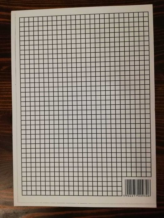 Liniuszek dwustronny linia i kratka A5 - 45 sztuk