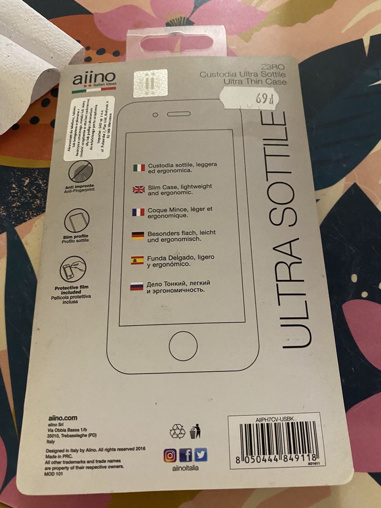 Etui futerał do iPhone 8/7 ultra thin aiino