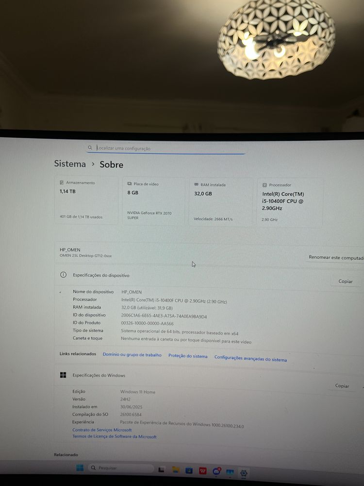 Computado rtx 2070s (como novo)