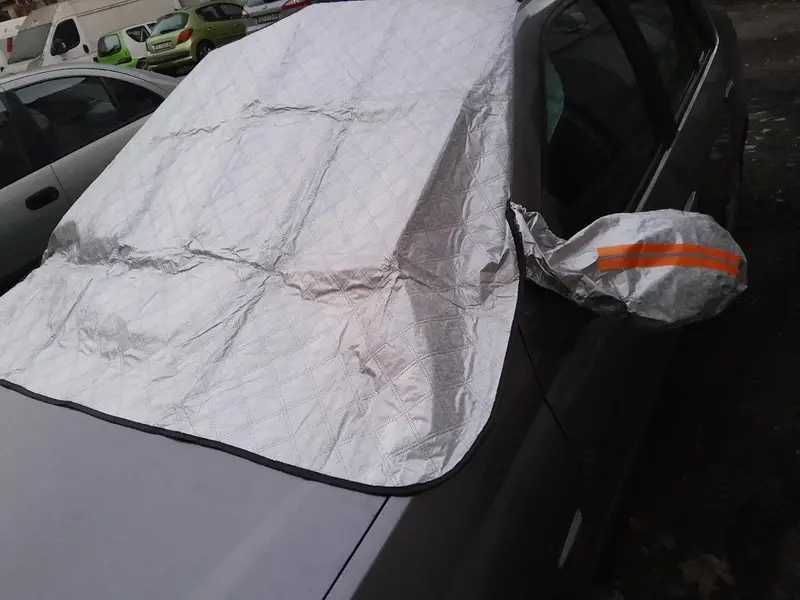 Osłona całoroczna przedniej szyby samochodu z rękawkami