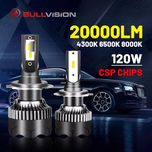 Lâmpadas LED H8/H9/H11 6500K 20000LM