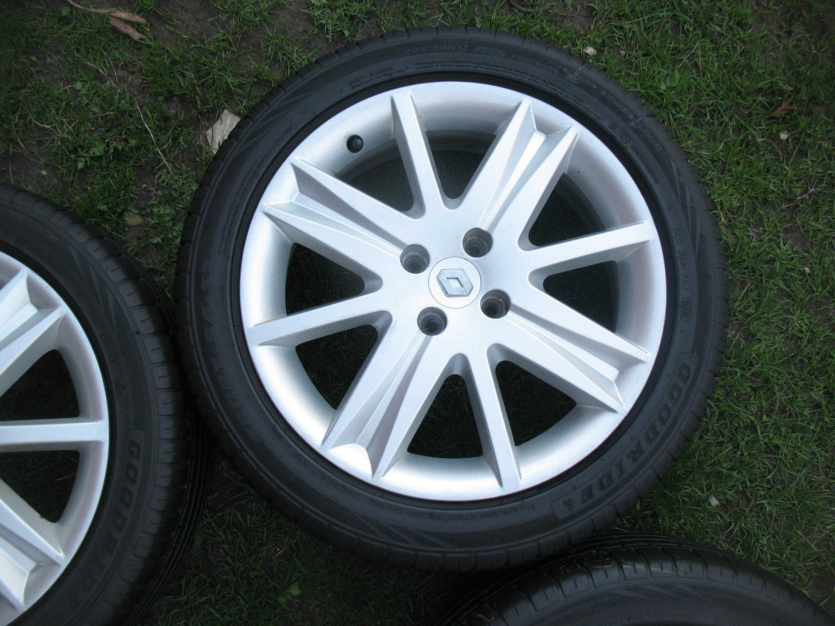 koła 17 felgi aluminiowe 4x100 renault  clio megane scenik captur