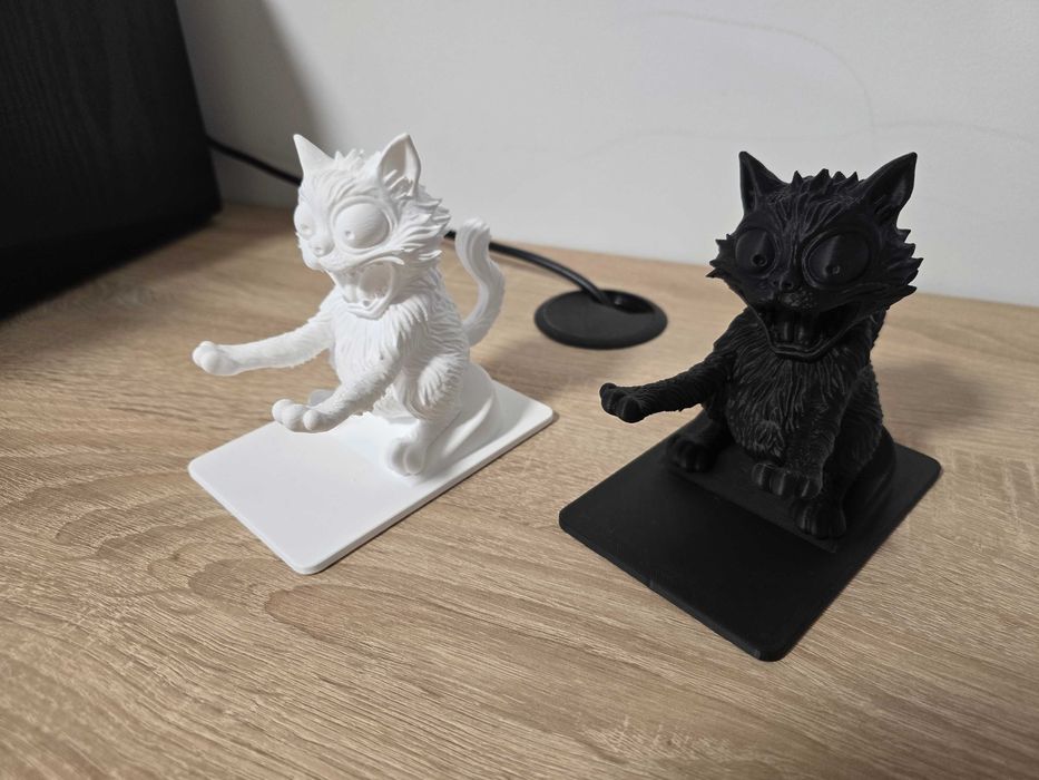 Stand uchwyt na telefon tablet - szalony kot - dowolny kolor!